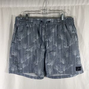 Hurley Board Shorts Men's XL Grey Flamingo Pull On Drawstring Pockets